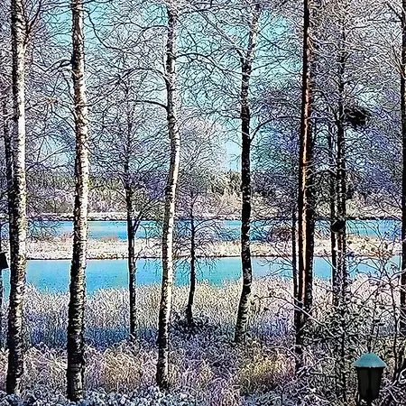 Villa Charming House On Riverbank With Winter Activities